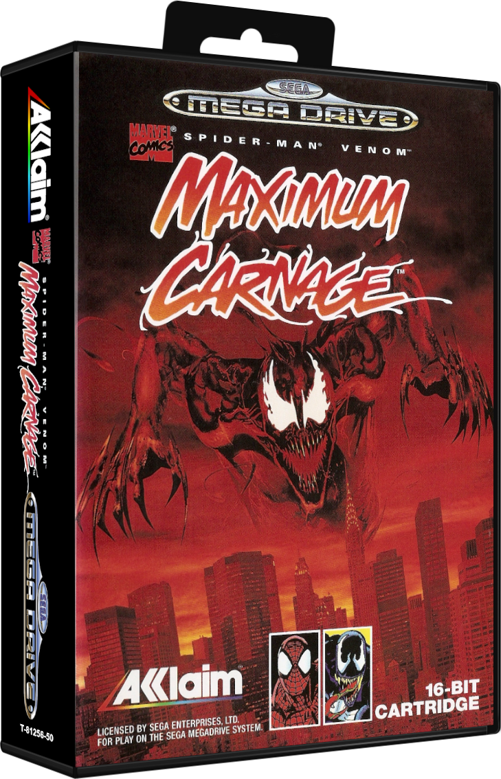 Sega megadrive - Spider-Man & Venom: Maximum Carnage (reproduction)