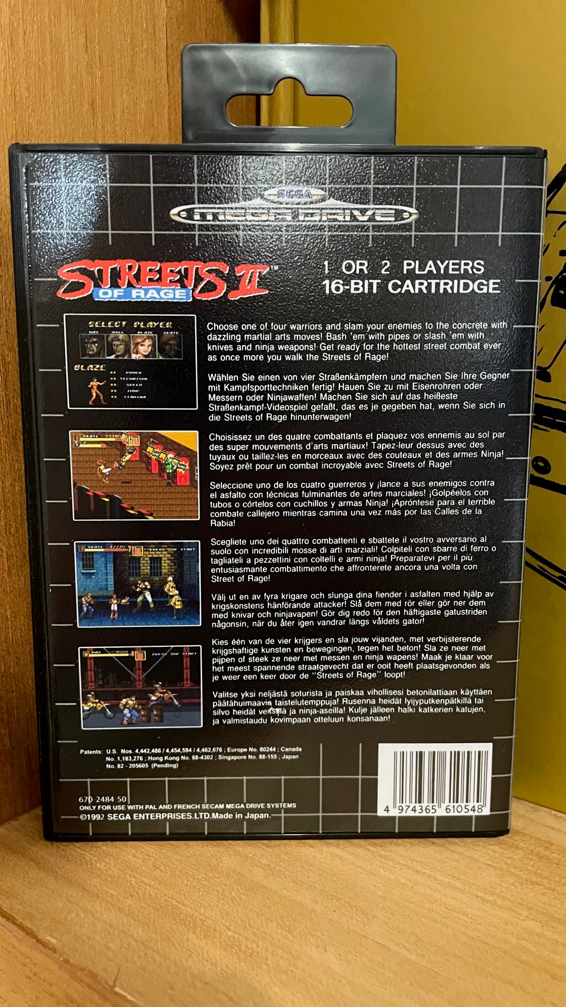 Sega megadrive - Streets Of Rage 2 (reproduction)