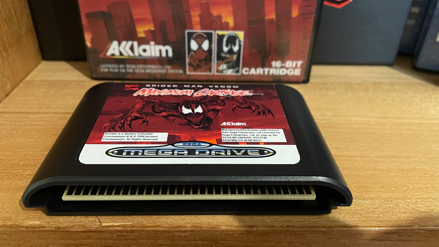 Sega megadrive - Spider-Man & Venom: Maximum Carnage (reproduction)