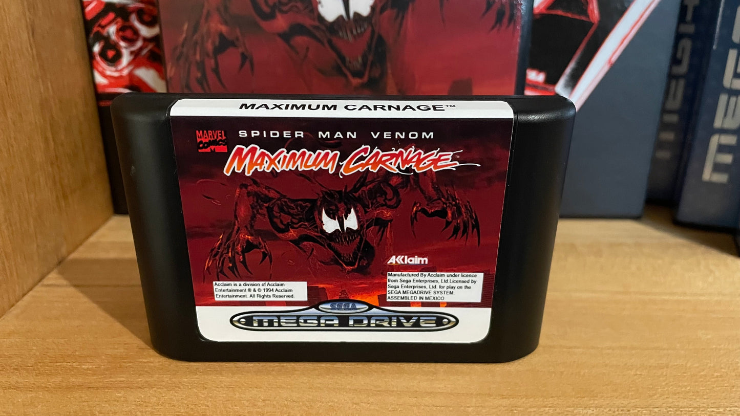 Sega megadrive - Spider-Man & Venom: Maximum Carnage (reproduction)