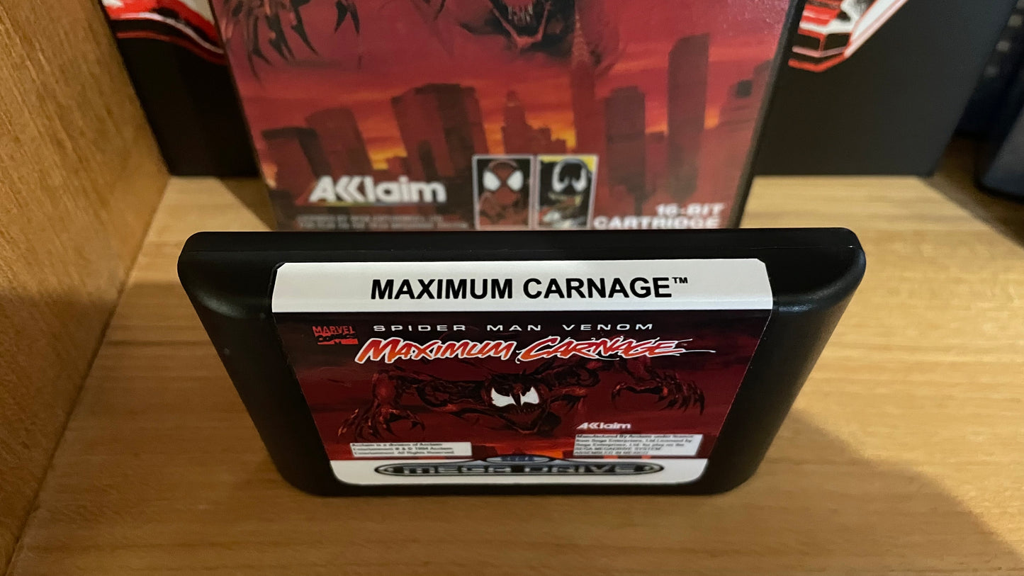 Sega megadrive - Spider-Man & Venom: Maximum Carnage (reproduction)