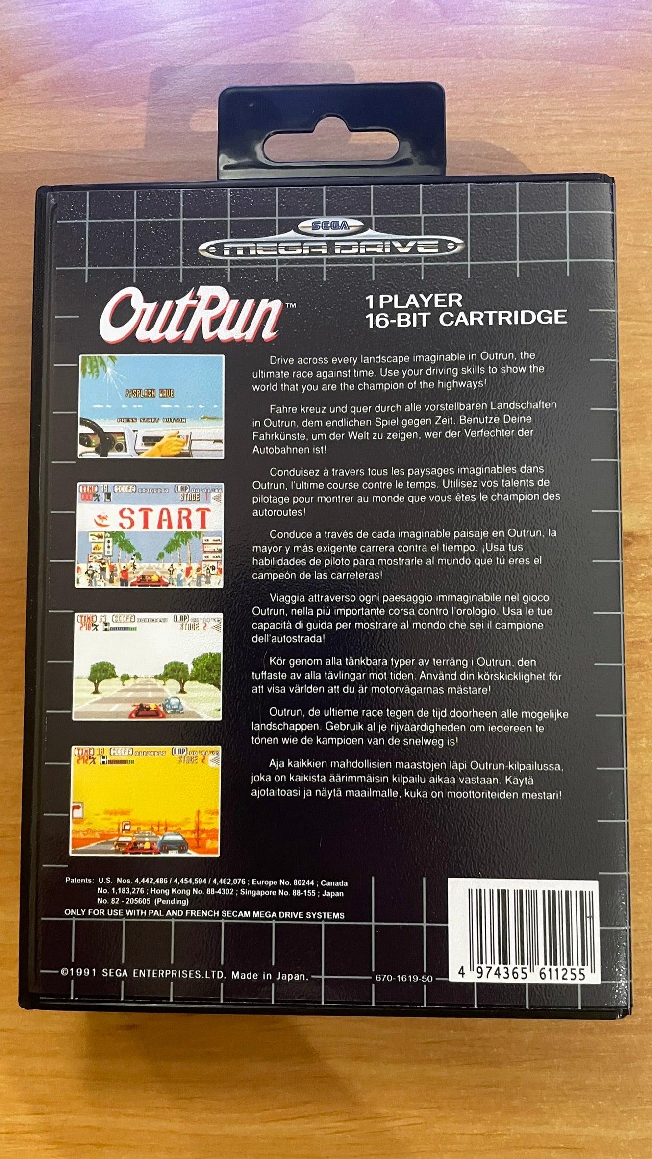 Sega Megadrive - Outrun (Reproduction)