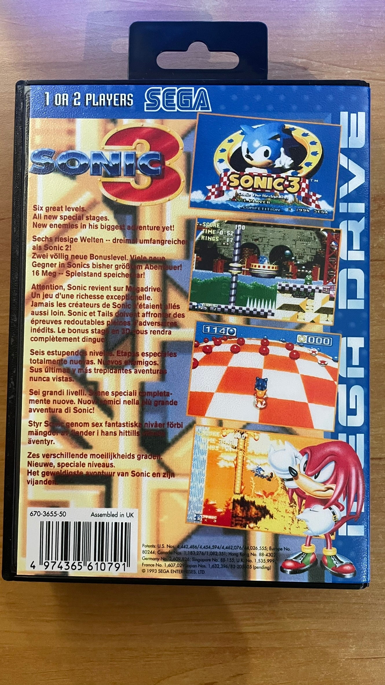 Sega Megadrive - Sonic 3 (Reproduction)