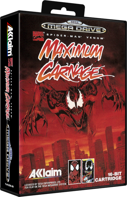 Sega megadrive  - Spider-Man & Venom: Maximum Carnage (reproduction)