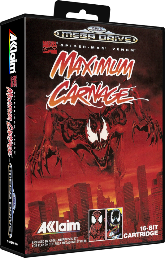 Sega megadrive  - Spider-Man & Venom: Maximum Carnage (reproduction)