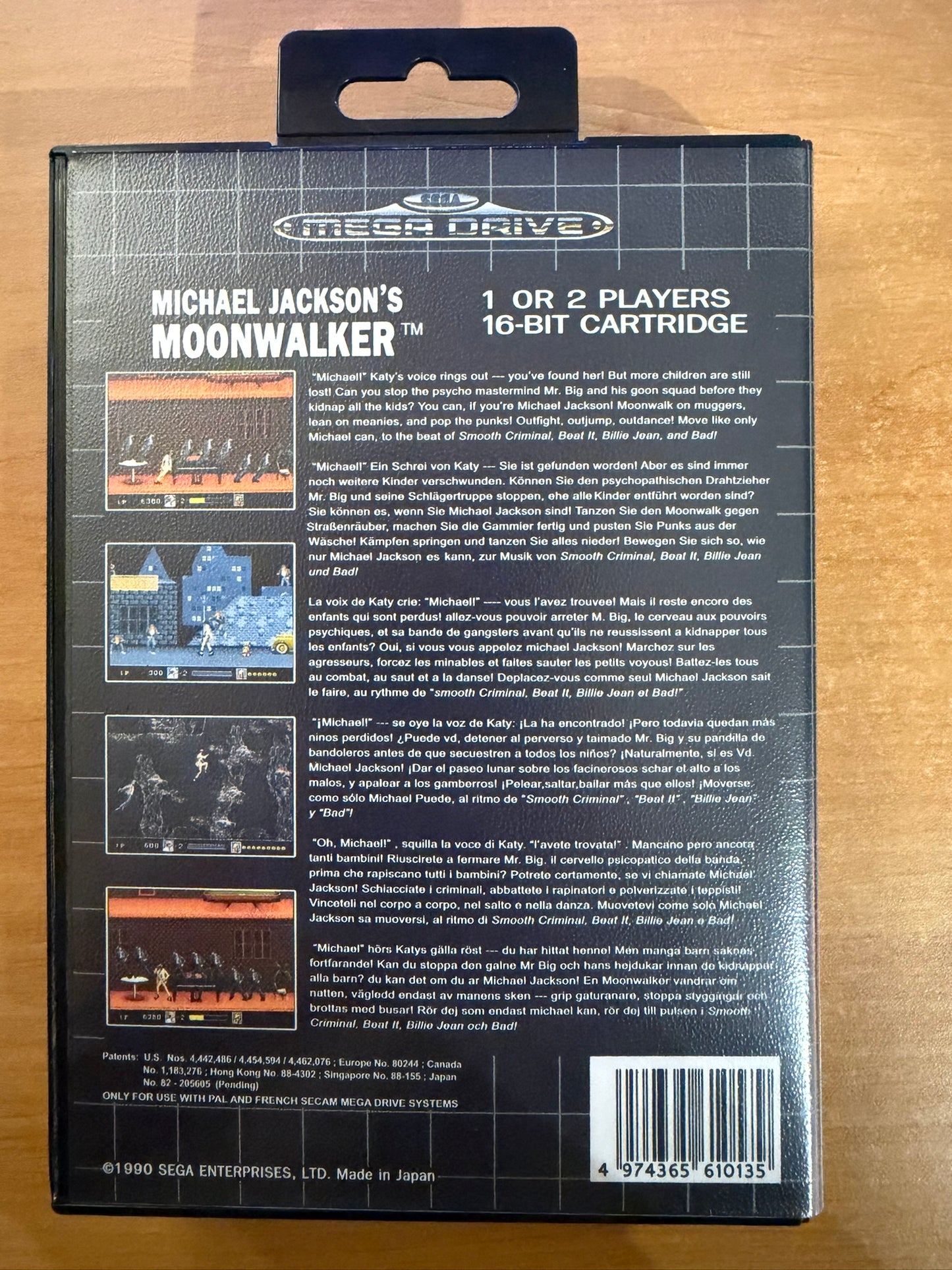 Sega Megadrive - Michael Jackson's - Moonwalker (Reproduction)