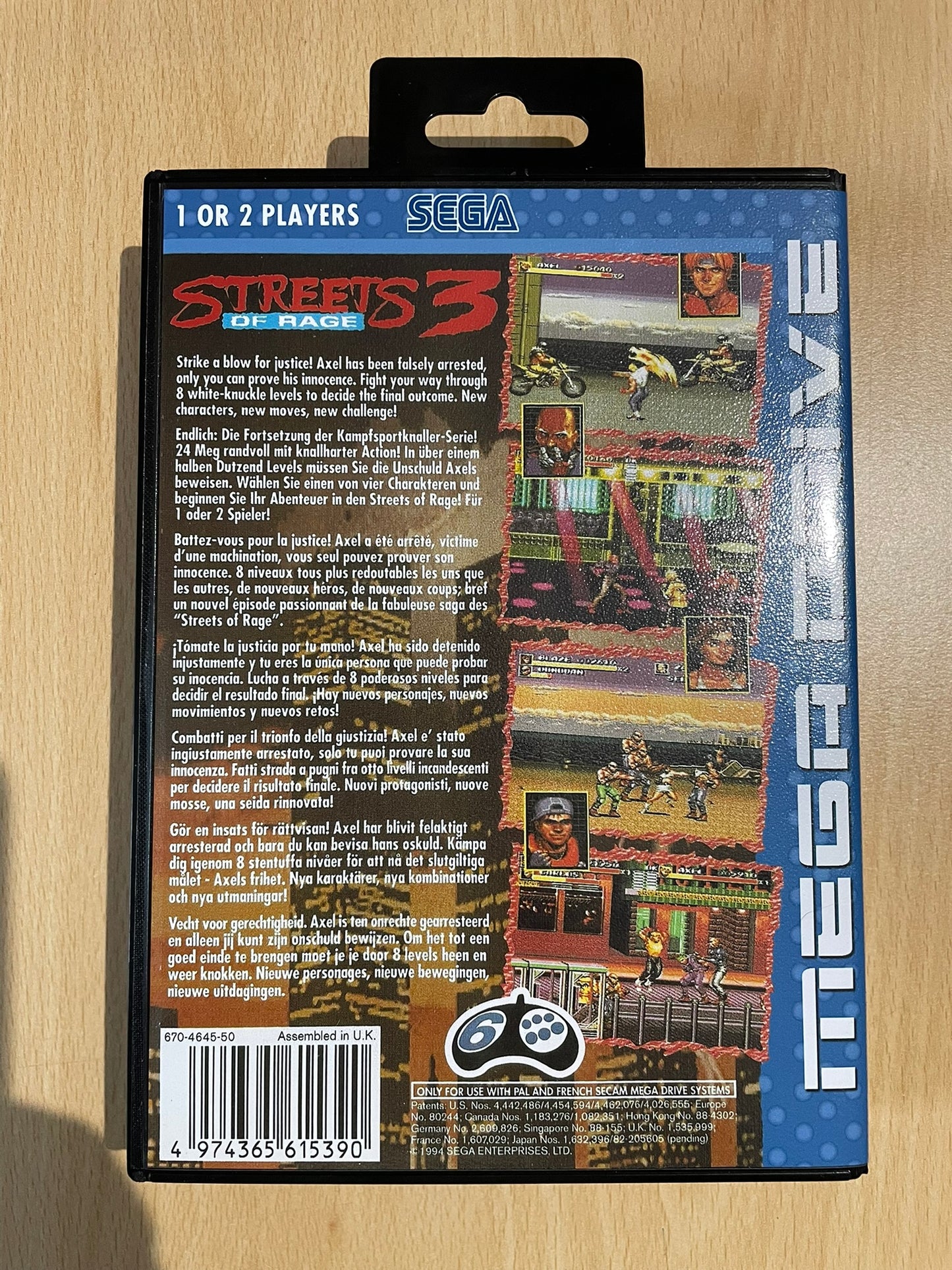 Sega megadrive - Streets of rage 3 (Reproduction)