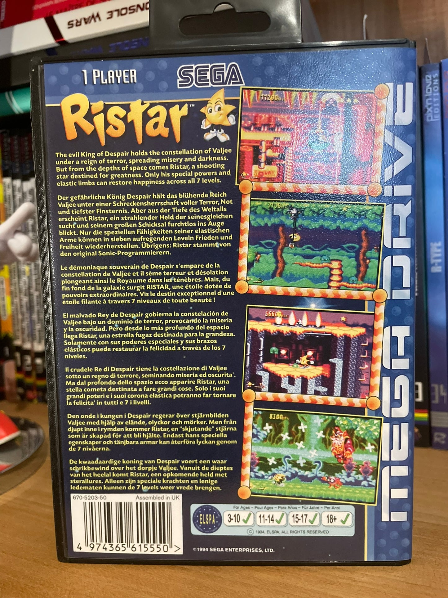 Sega Megadrive - Ristar (Reproduction)
