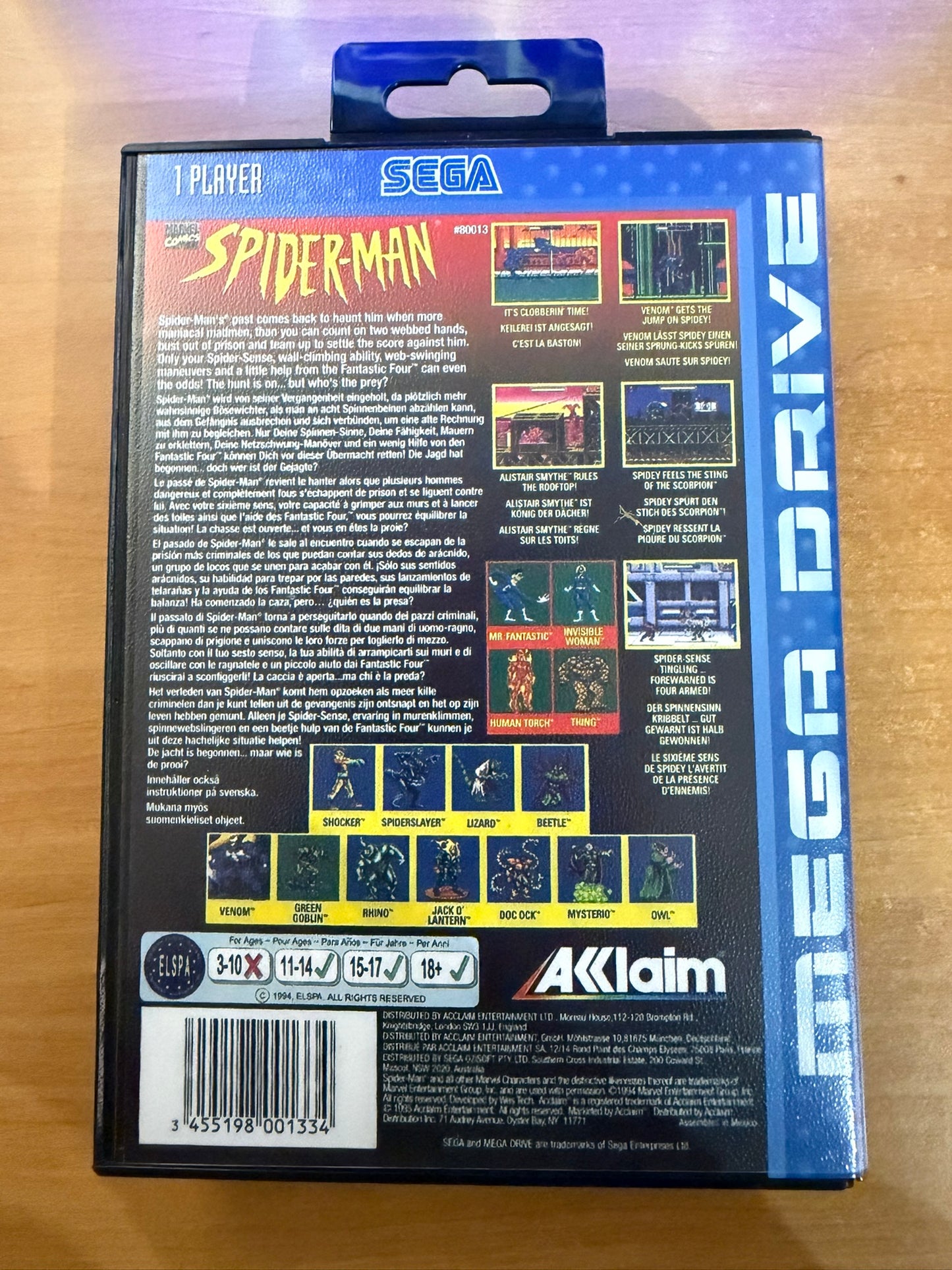Sega Megadrive - Spider-man: The Animated series  (Reproduction)