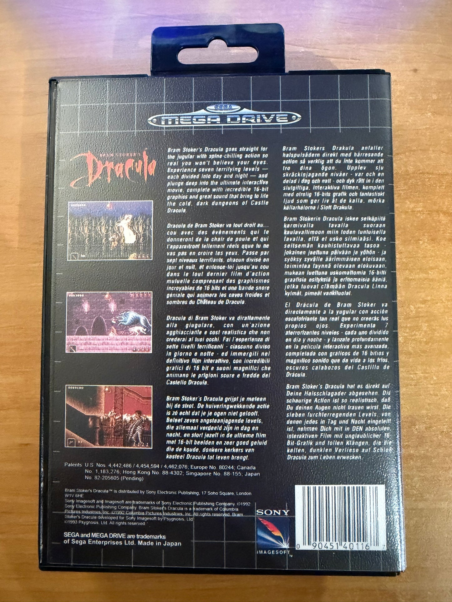 Sega Megadrive - Bram Stoker's Dracula (Reproduction)
