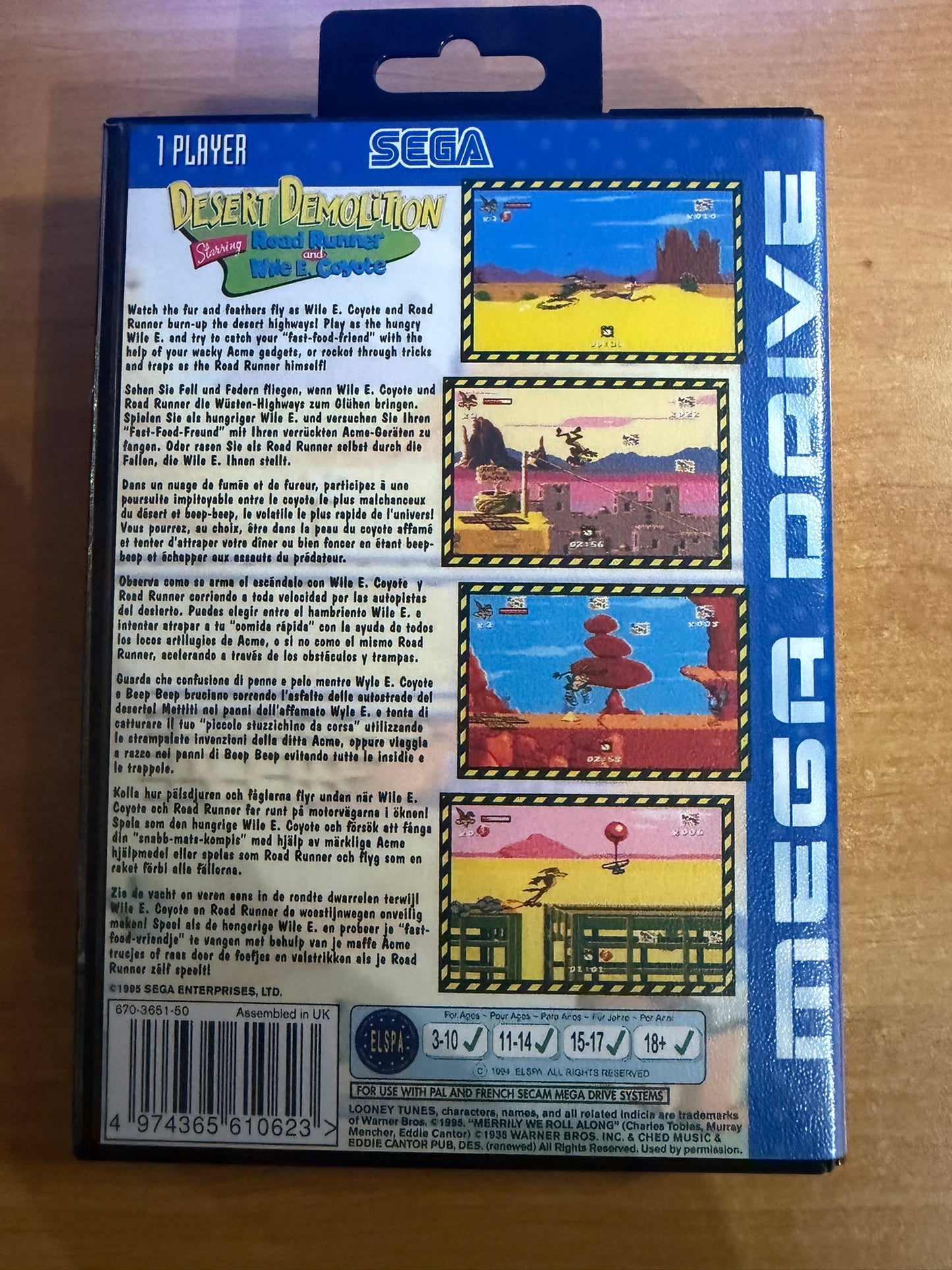 Sega Megadrive - Desert Demolition (Reproduction)