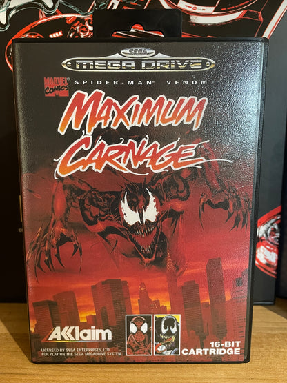 Sega megadrive  - Spider-Man & Venom: Maximum Carnage (reproduction)
