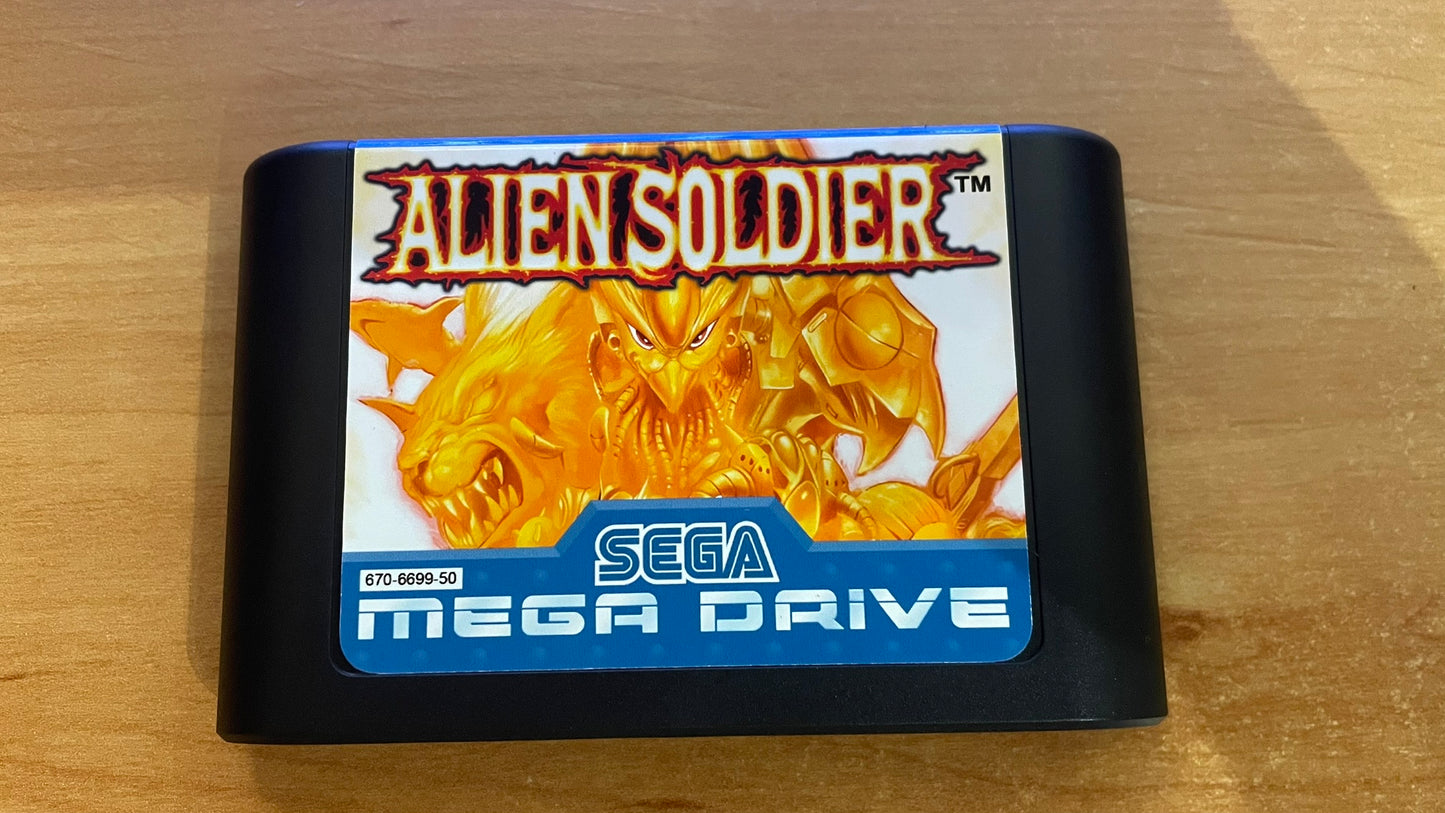 Sega Megadrive - Alien Soldier (Reproduction)