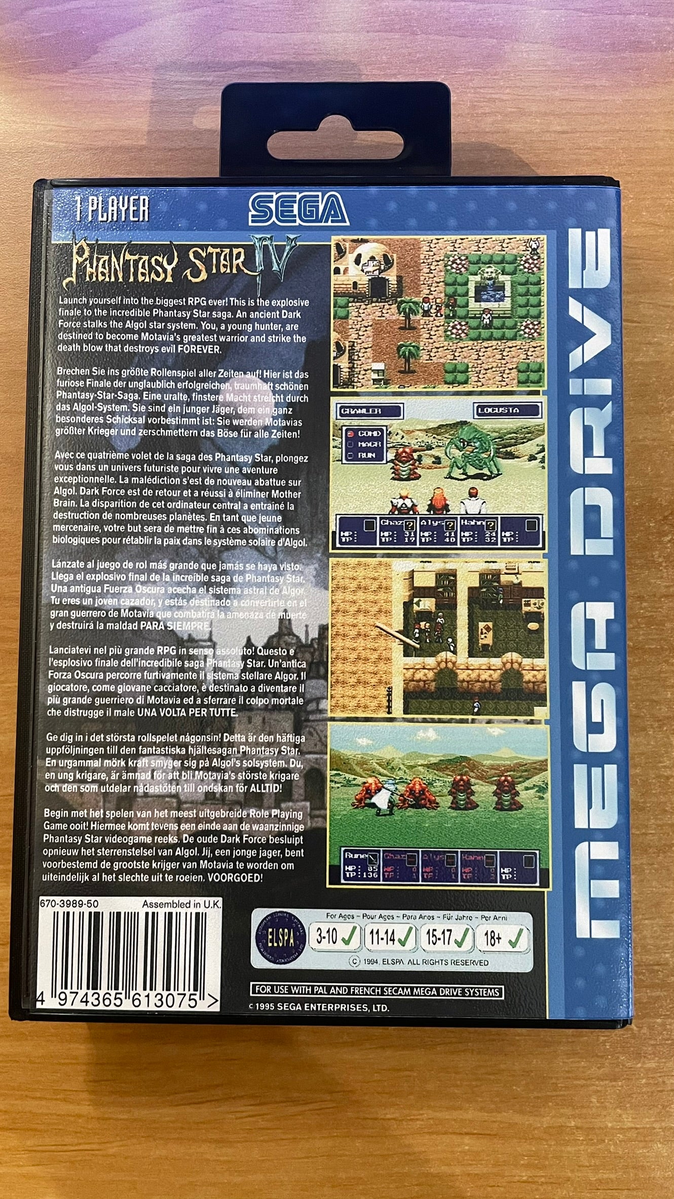 Sega Megadrive - Phantasy Star IV (Reproduction)