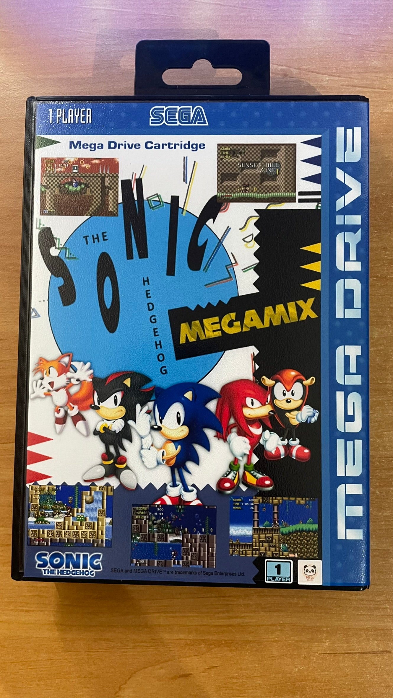 Sega Megadrive - Sonic Megamix   (Reproduction)