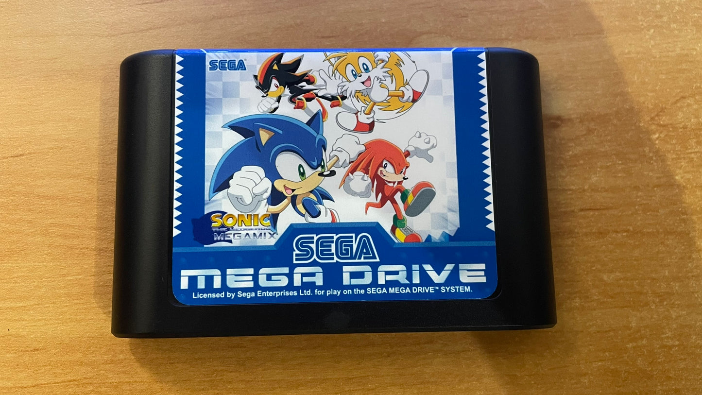 Sega Megadrive - Sonic Megamix   (Reproduction)