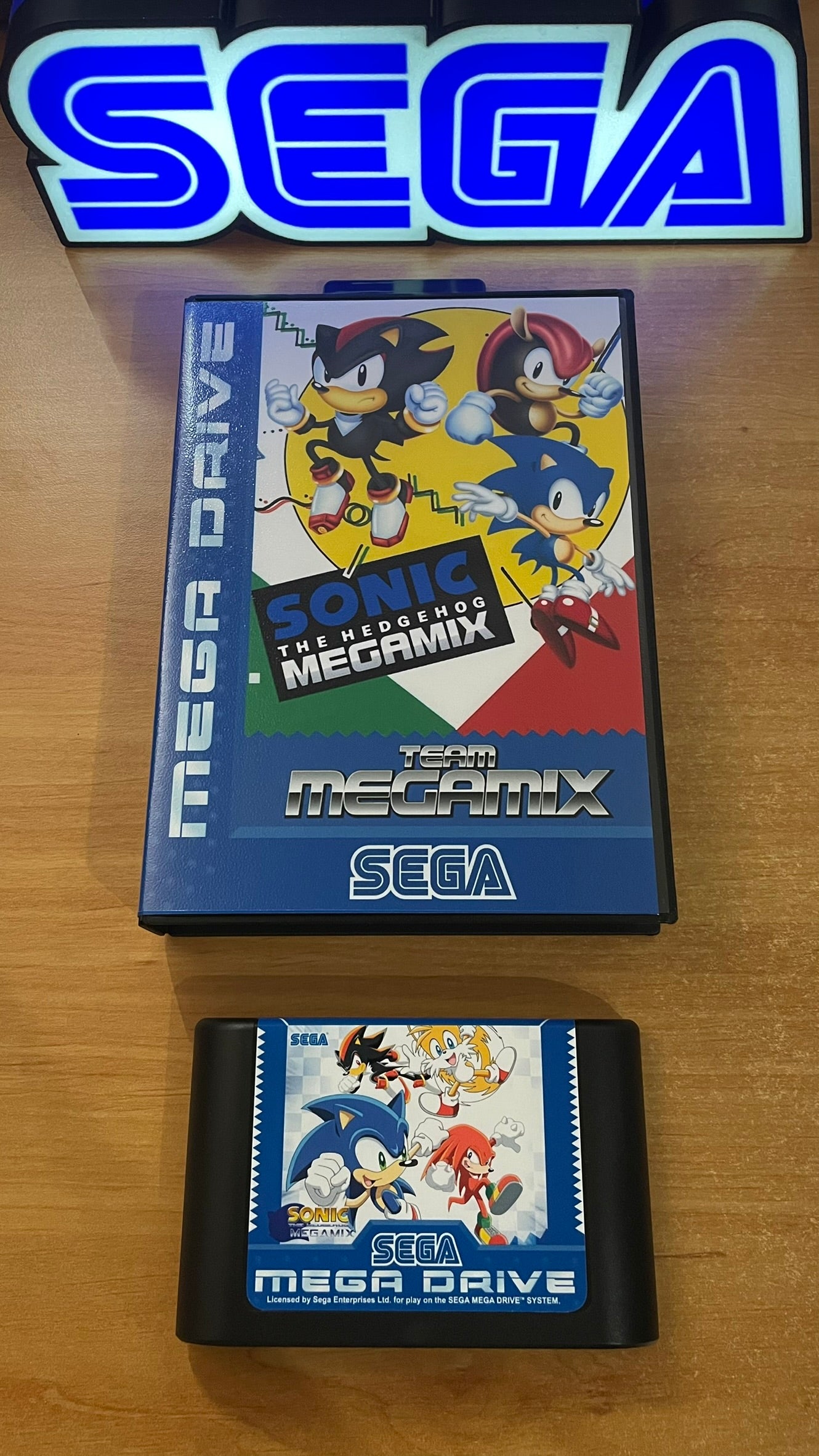 Sega Megadrive - Sonic Megamix   (Reproduction)