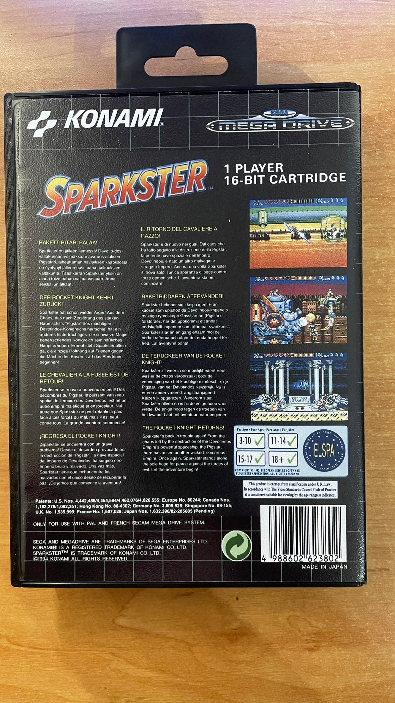 Sega Megadrive - Sparkster (Reproduction)