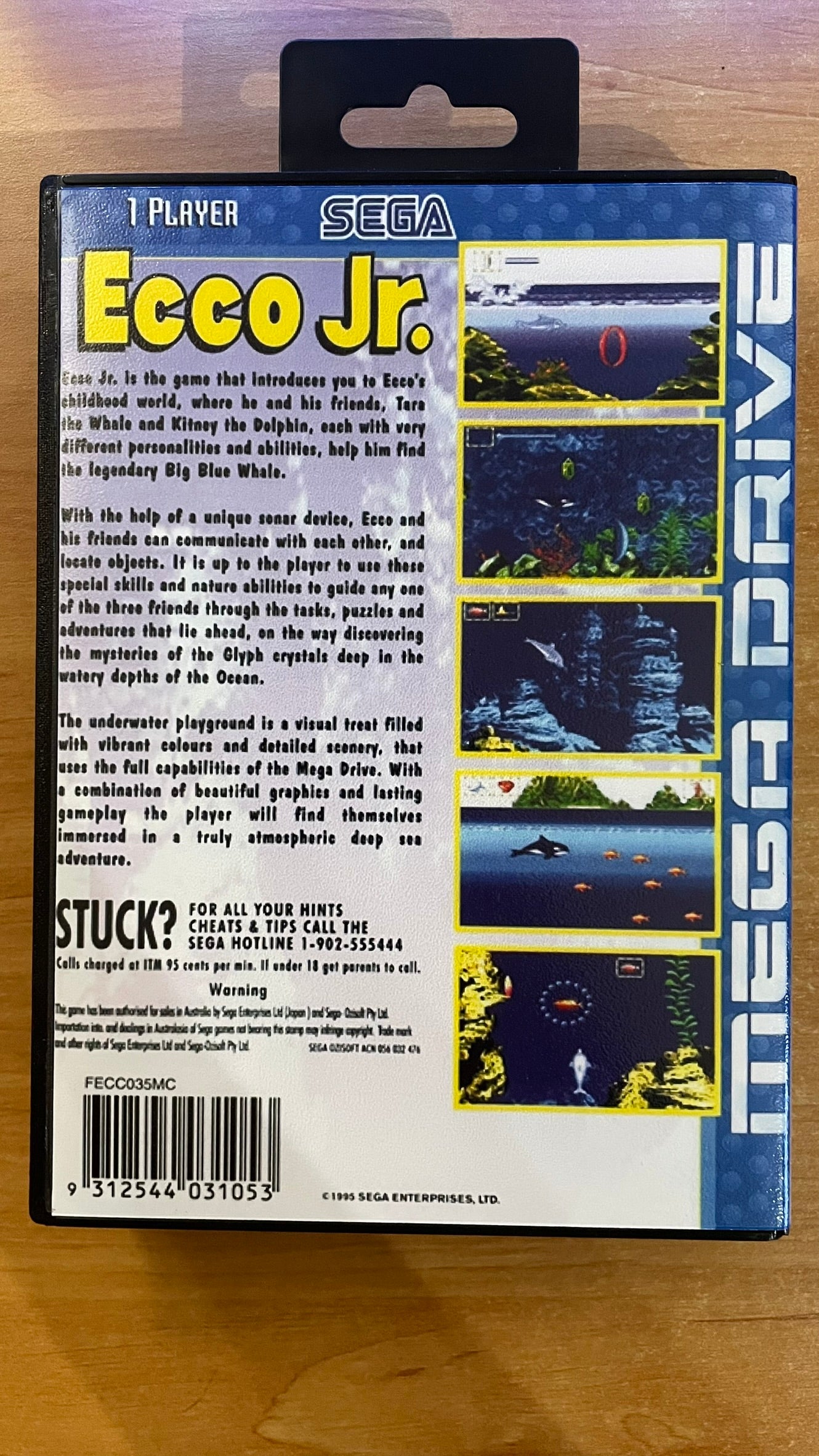 Sega Megadrive - Ecco Jr.  (Reproduction)
