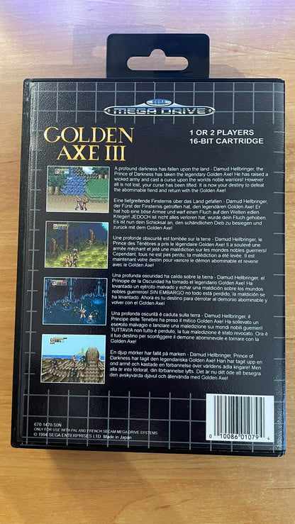 Sega Megadrive - Golden Axe III (Reproduction)
