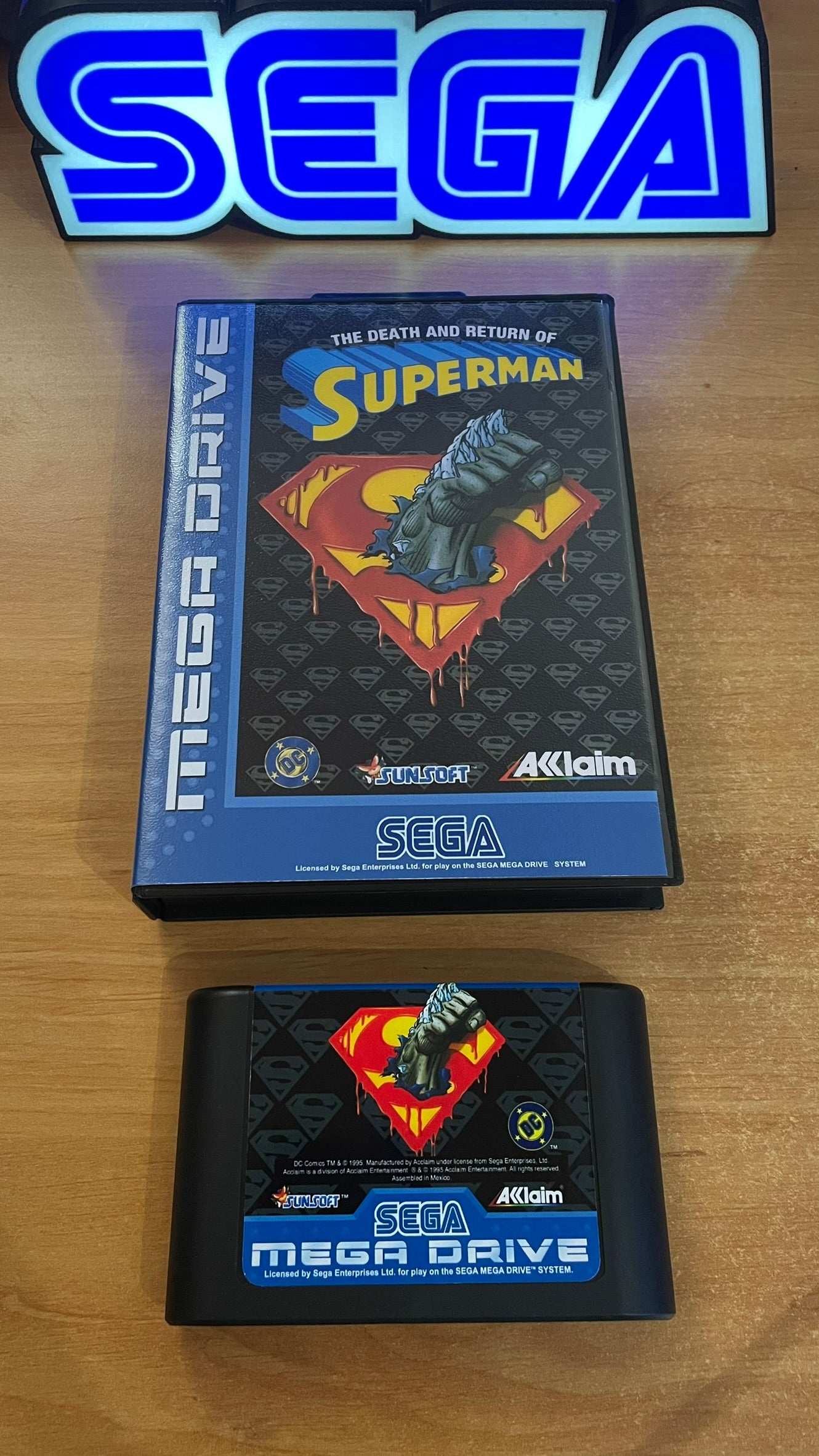 Sega Megadrive - The Death and Return of Superman (Reproduction)