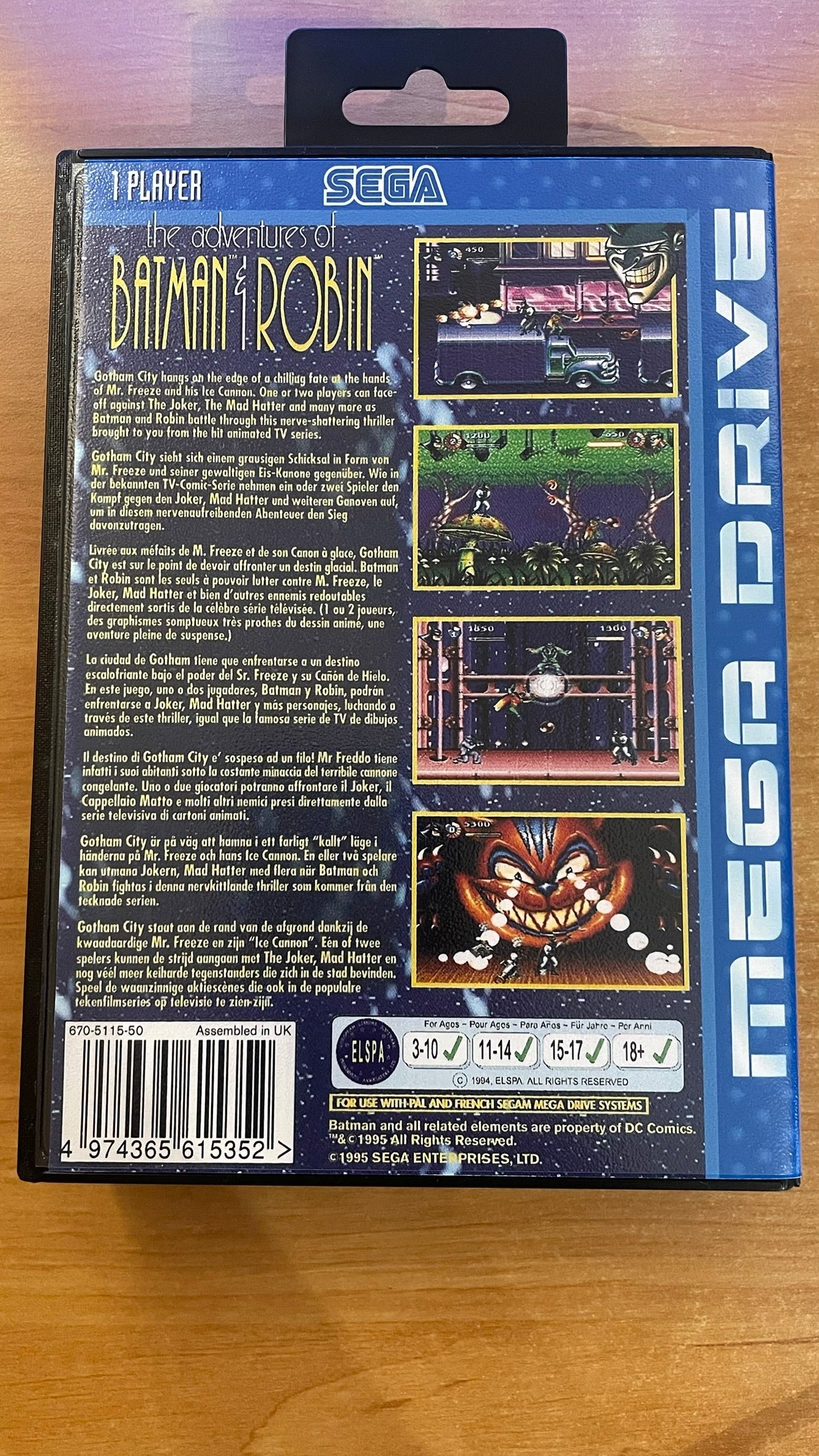 Sega Megadrive - The Adventures of Batman & Robin (Reproduction)