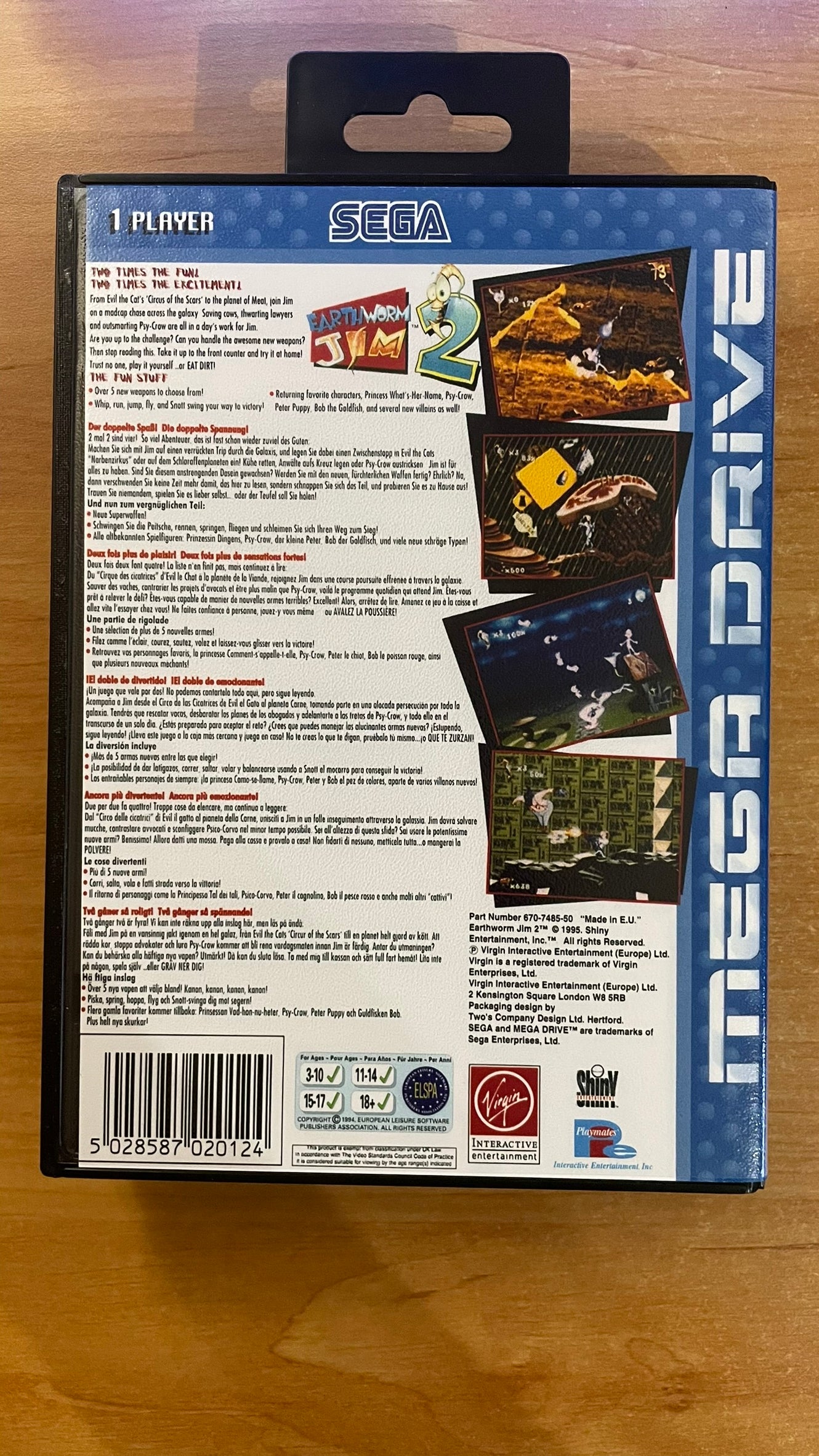 Sega Megadrive - Earthworm Jim 2 (Reproduction)