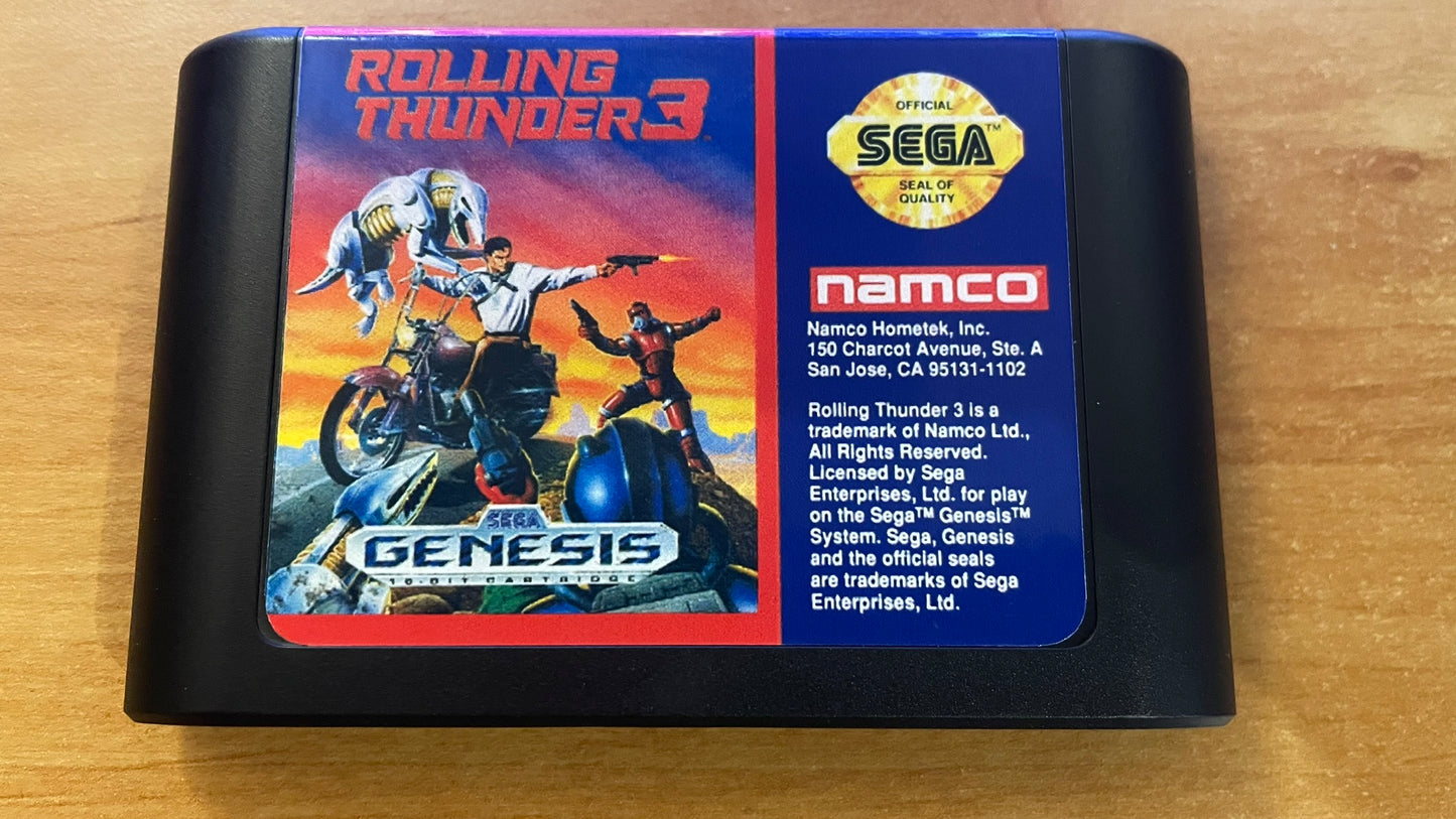 Sega Megadrive - Rolling Thunder 3 (Reproduction)