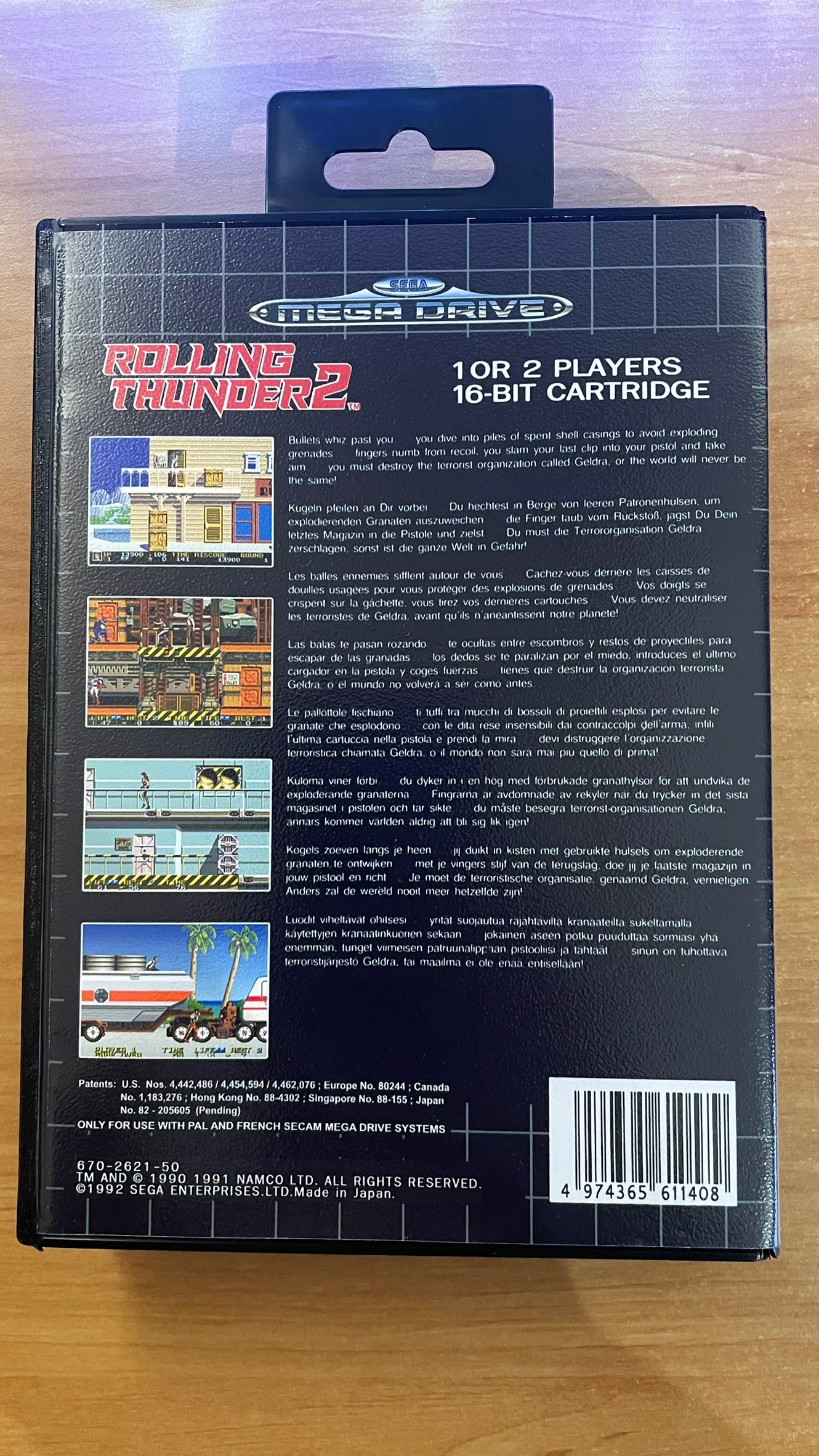 Sega Megadrive - Rolling Thunder 2 (Reproduction)