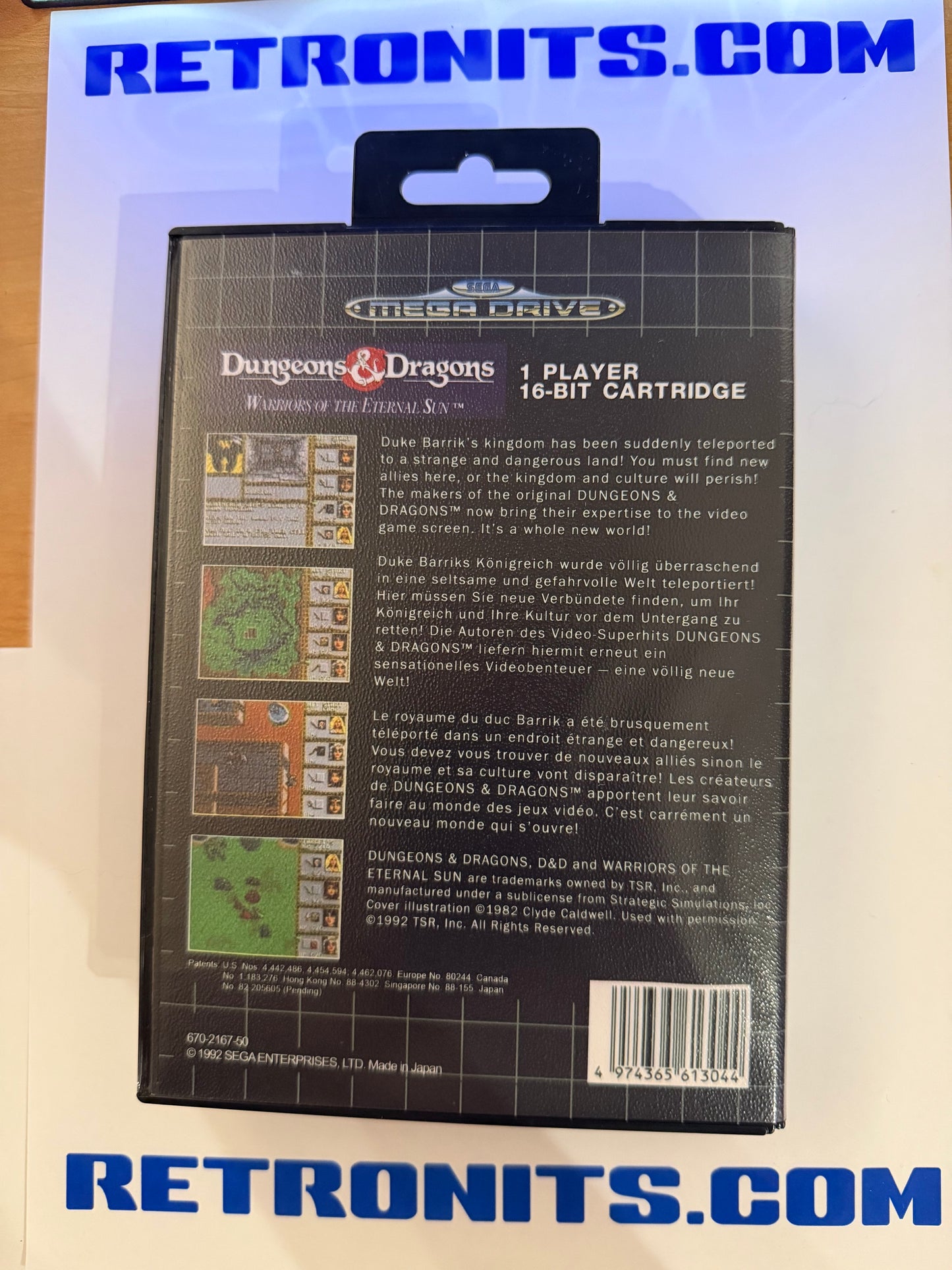 Sega Megadrive - D&D Warriors of the Eternal Sun (Reproduction)