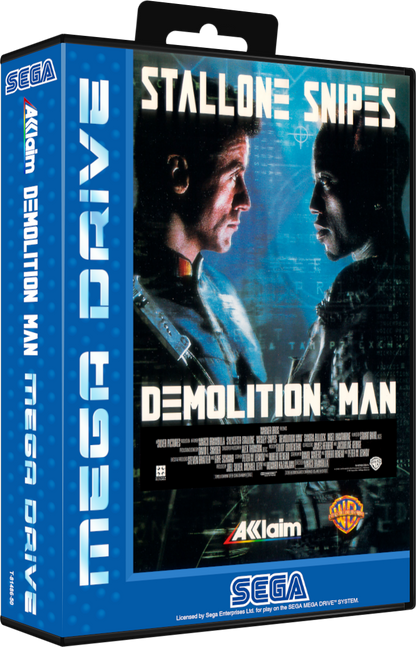 Sega Megadrive -demolition man (Reproduction)