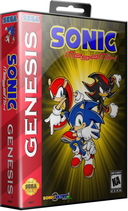 Sega Megadrive - Sonic Megamix   (Reproduction)
